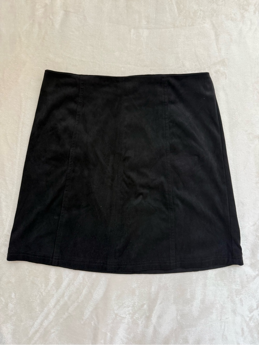 Mi Ami Black Suede Mini Skirt